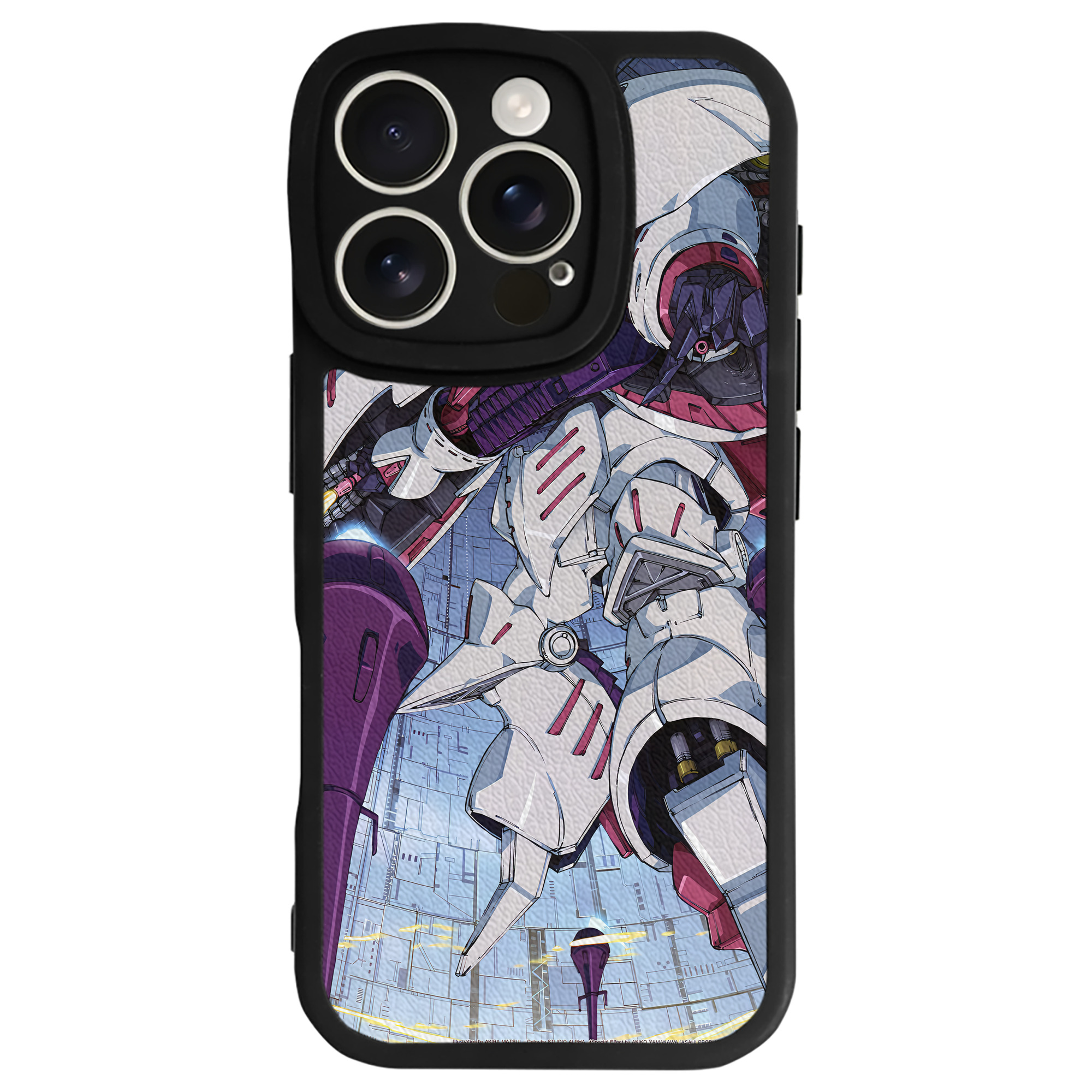 （画像用） 機動戦士ガンダム Mobile Suit Gundam 【iPhone 16シリーズ対応】シリコンスマホケース（レザー調） 材質：シリコン